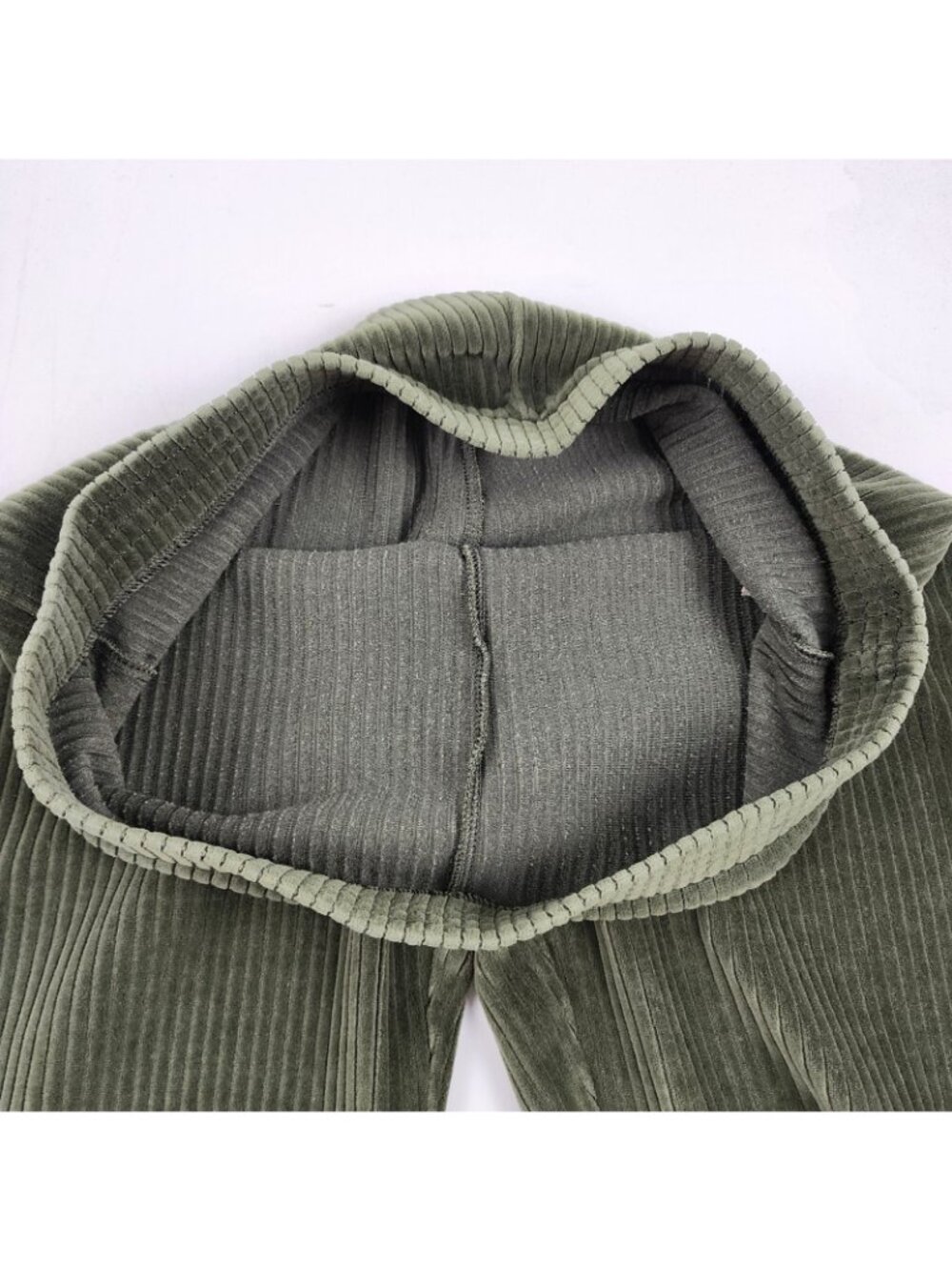 Aerie Pants Womens XL Green Wide Leg Wale Lounge Pants (32x32) - Picture 5 of 8